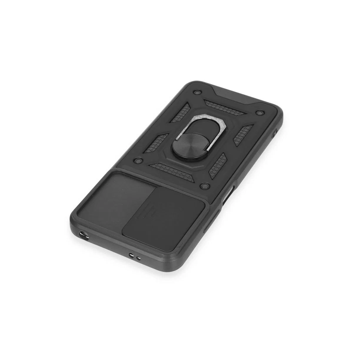 Xiaomi Redmi Note 12 5g Kılıf Pars Lens Yüzüklü Silikon - Siyah görsel 4