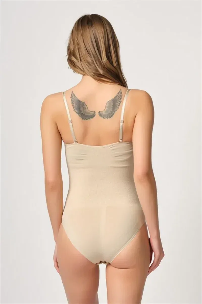 Ten Göğsü Açık Agraflı Body Korse görsel 3