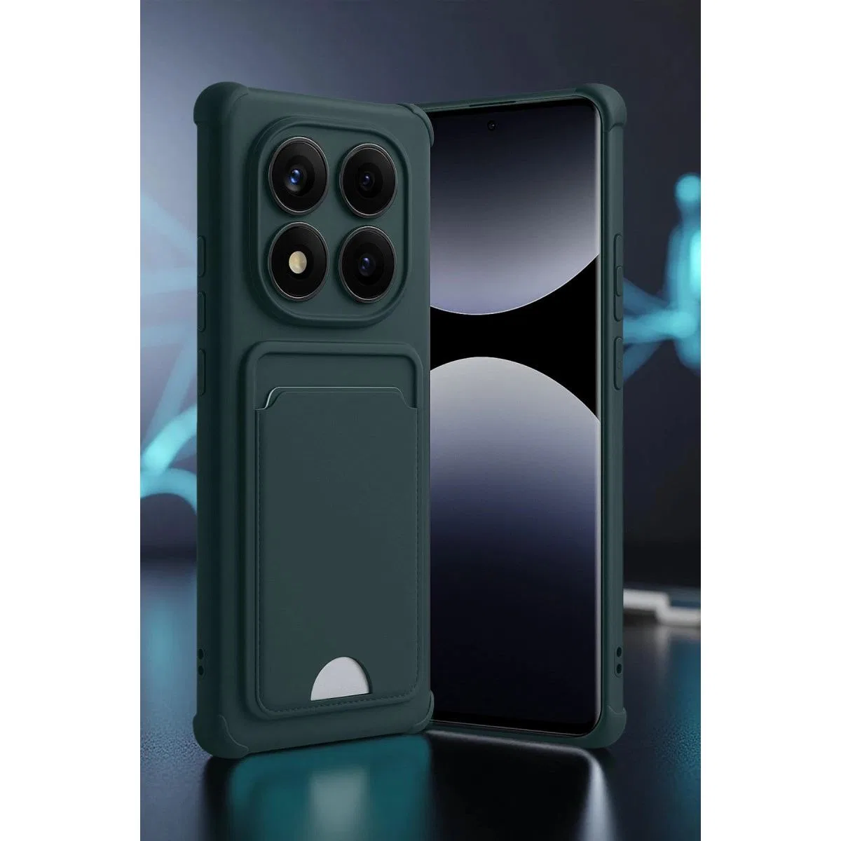 Xiaomi Redmi Note 14 Pro Plus Kelvin Kartvizitli Silikon - Derin Mor görsel 2