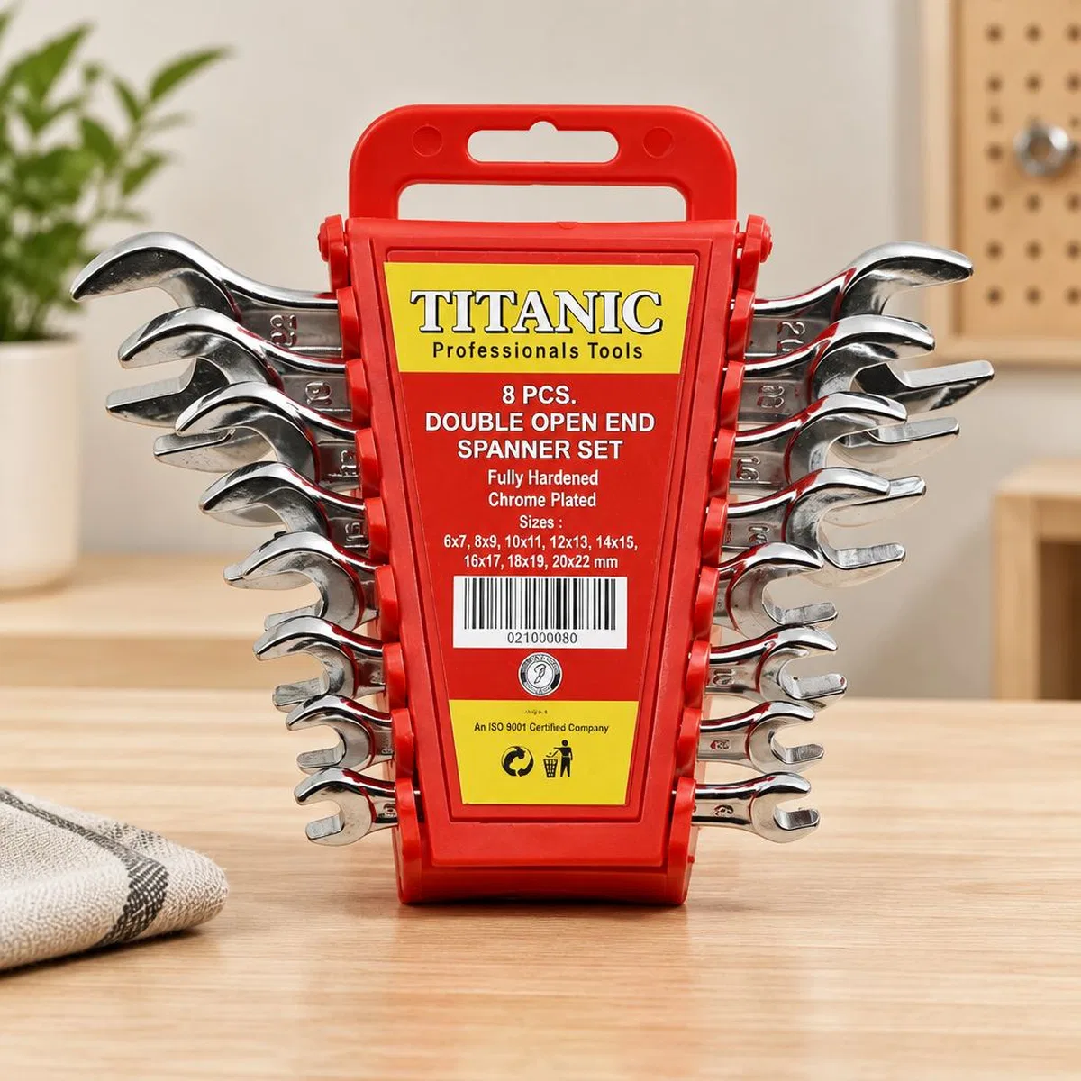 Ağzı Açık Anahtar Takımı 6-22mm Taşıma Aparatlı
