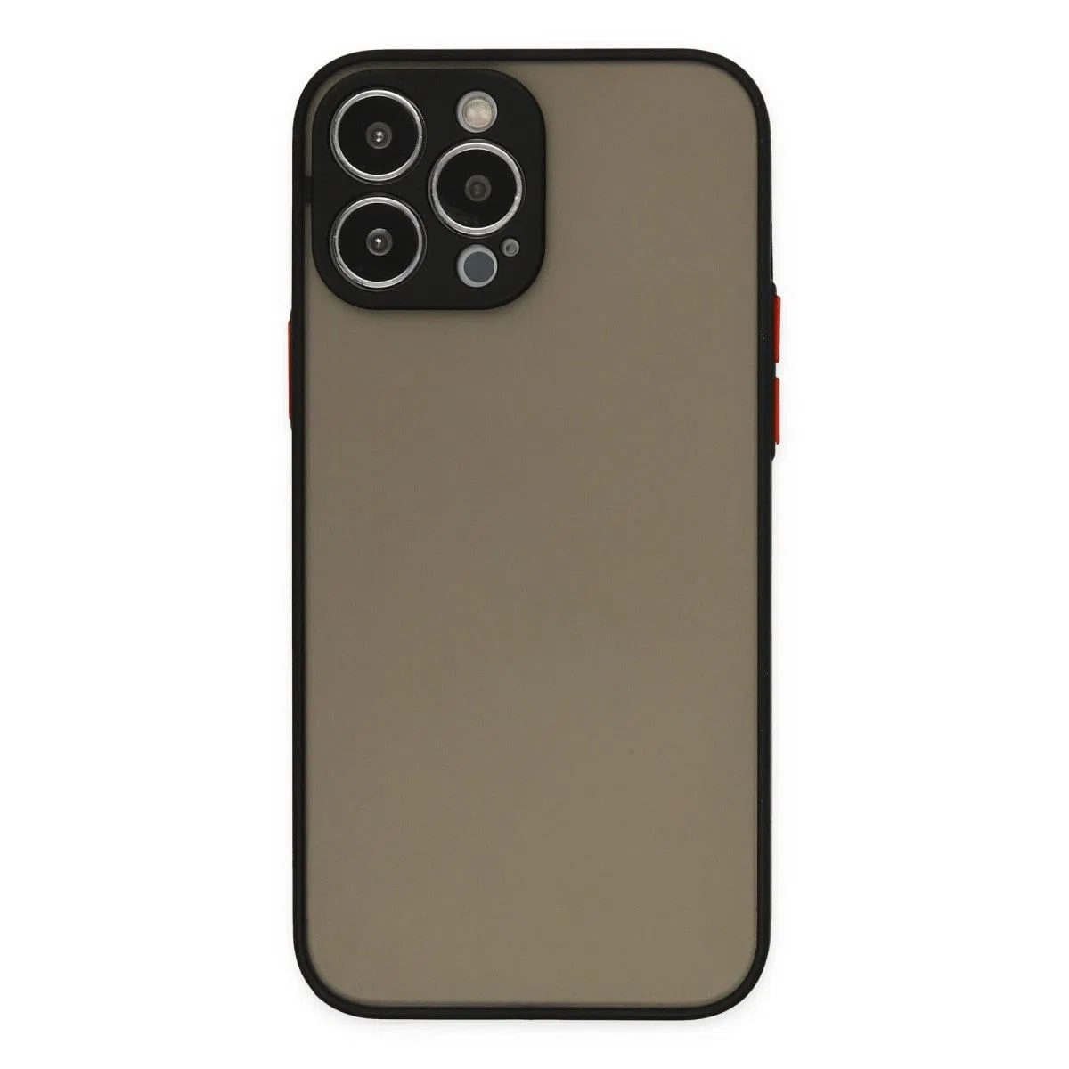 Apple İphone 13 Pro Max Kılıf Montreal Silikon Kapak - Siyah