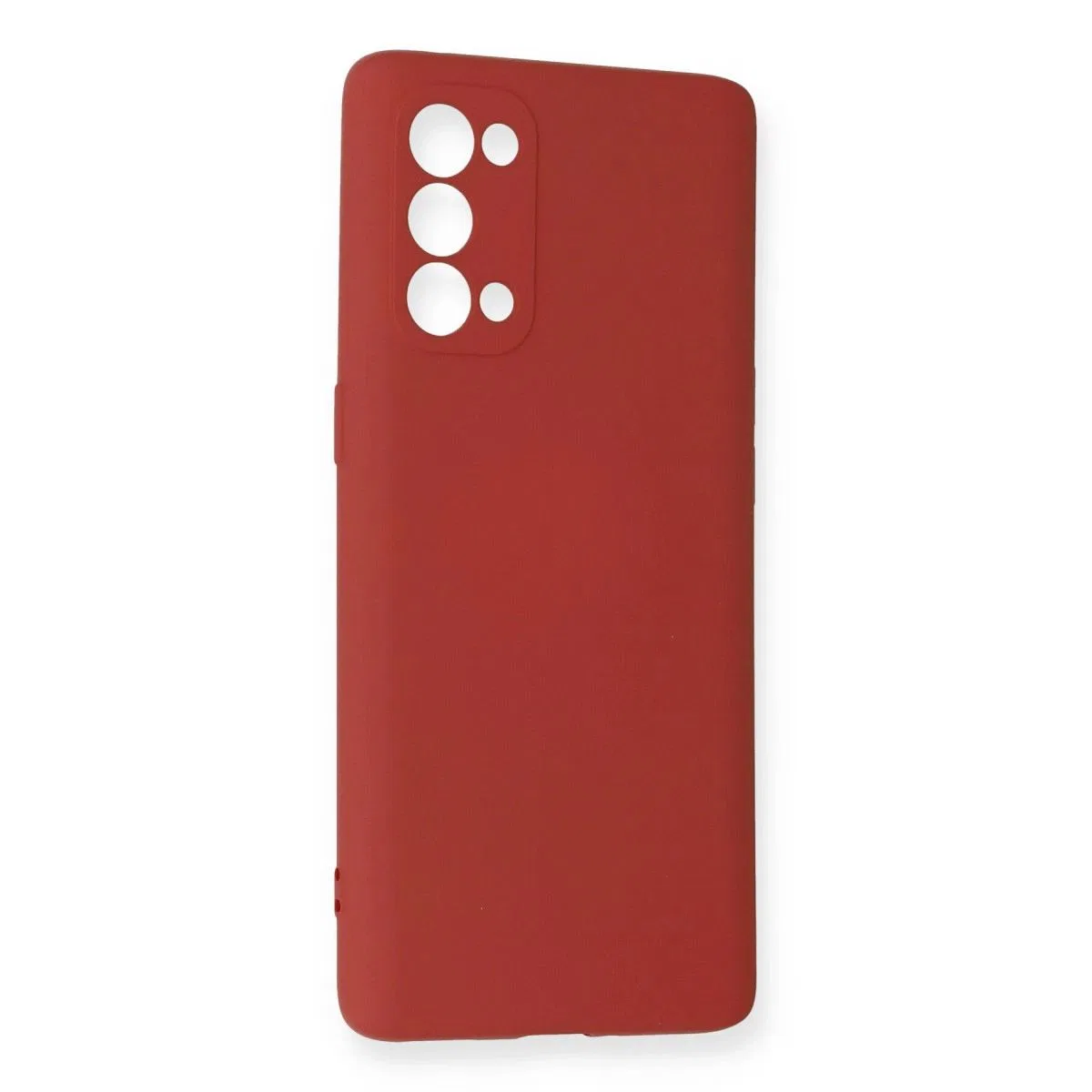 Oppo Reno 5 Pro Kılıf Nano İçi Kadife Silikon - Kiremit görsel 2