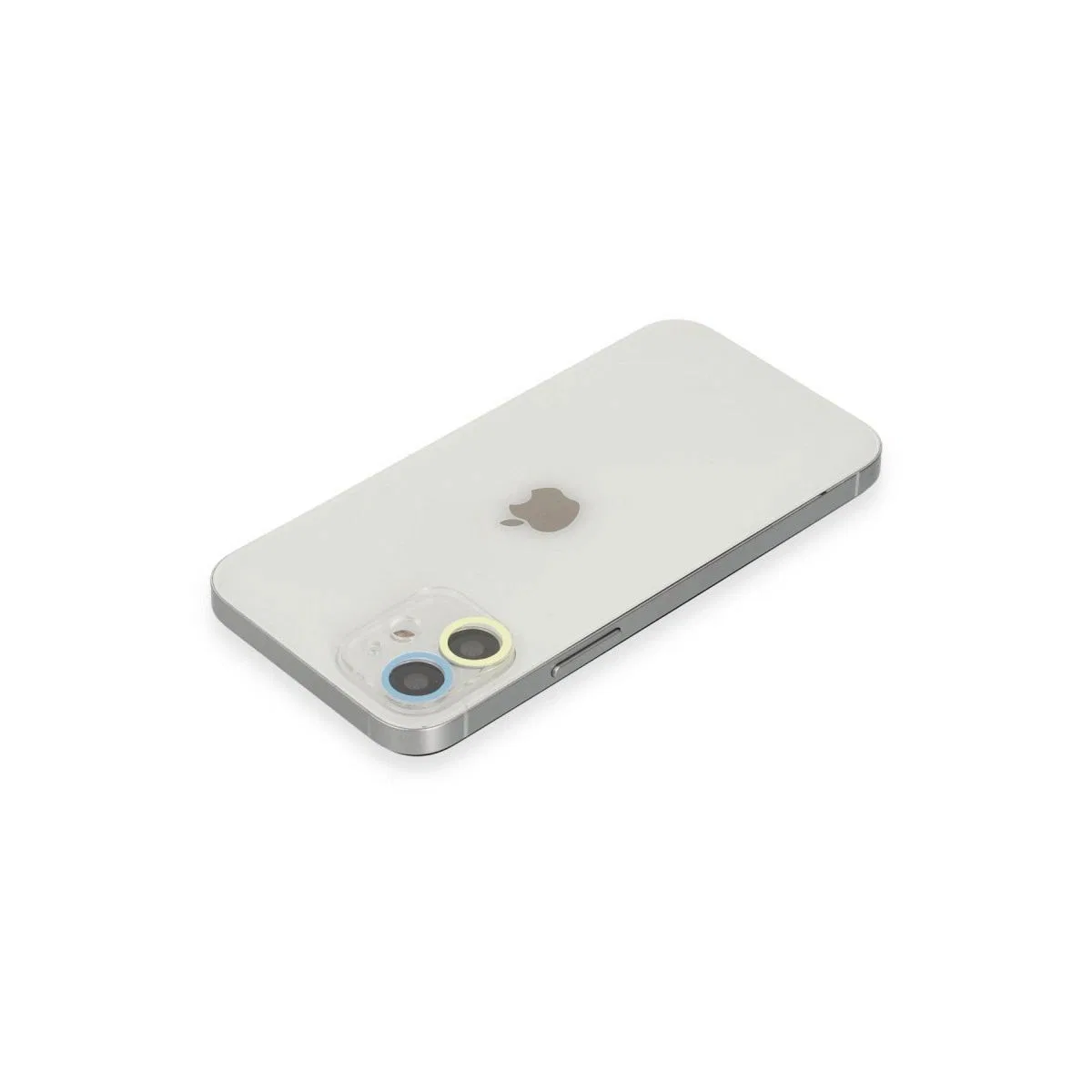 Apple İphone 11 Renkli Kamera Lens Koruma Cam - Sarı-mavi görsel 2