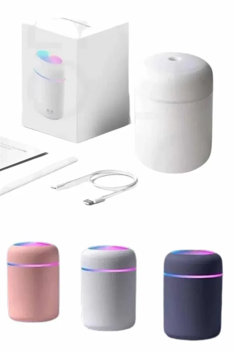 Rgb Işıklı Ulrasonik Ledli Hava Nemlendirici Buhar Makinesi Buhardanlık görsel 5