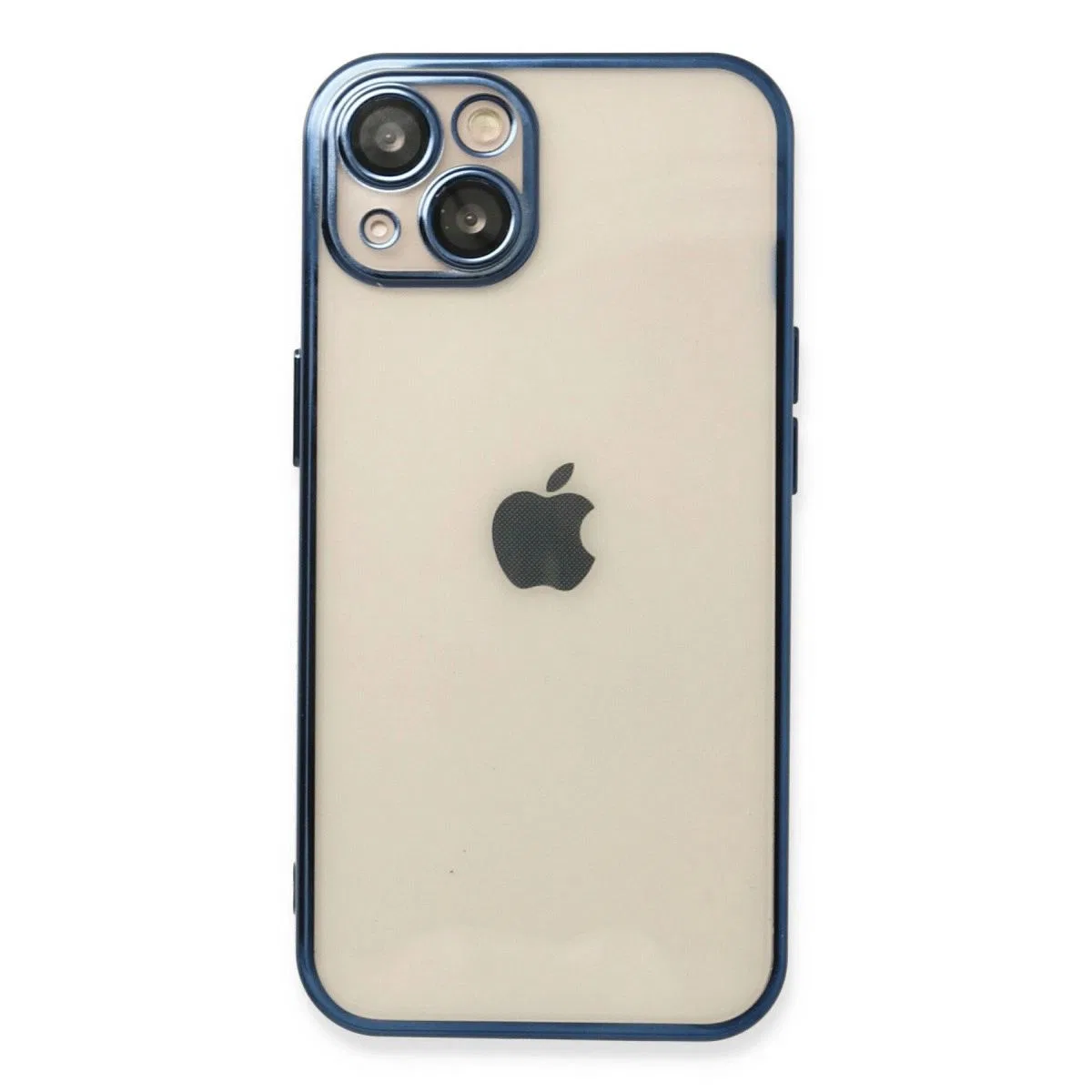Apple İphone 13 Kılıf Razer Lensli Silikon - Lacivert