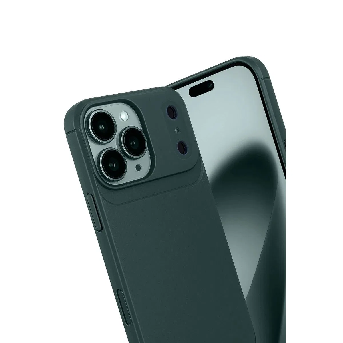 Apple İphone 17 Pro Max Auto Focus Karbon Kapak - Koyu Yeşil görsel 3