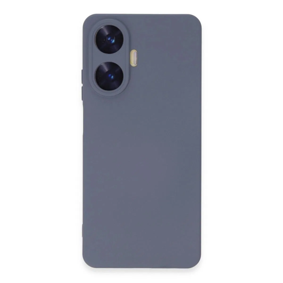 Realme C55 Kılıf Nano İçi Kadife Silikon - Gri görsel 3