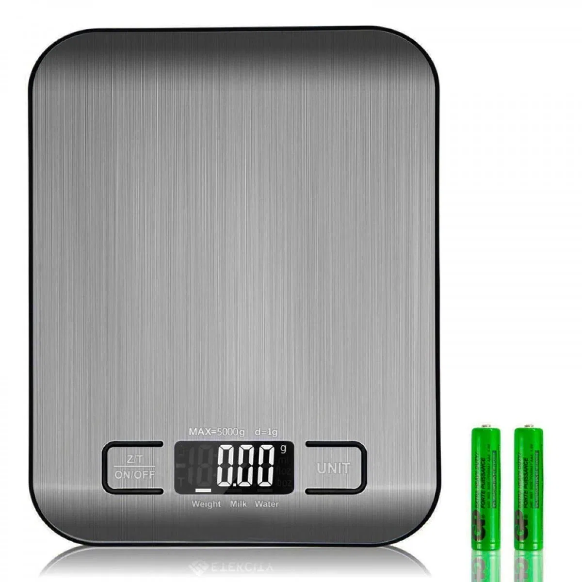 Dijital Mutfak Terazisi Paslanmaz Çelik Elektronik Lcd Ağırlık 5 Kg Ölçeklii Pişirme Ölçü Aleti görsel 3