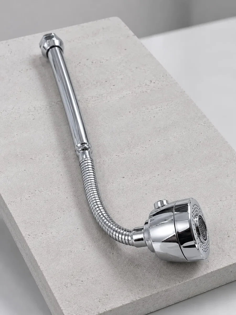 Ayarlanabilir Musluk Başlığı Esnek Spiral Hortumlu Lavabo Uzatma Aparatı görsel 2
