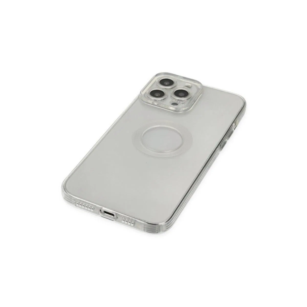 Apple İphone 13 Pro Max Kılıf Santa Lens Silikon - Şeffaf görsel 3
