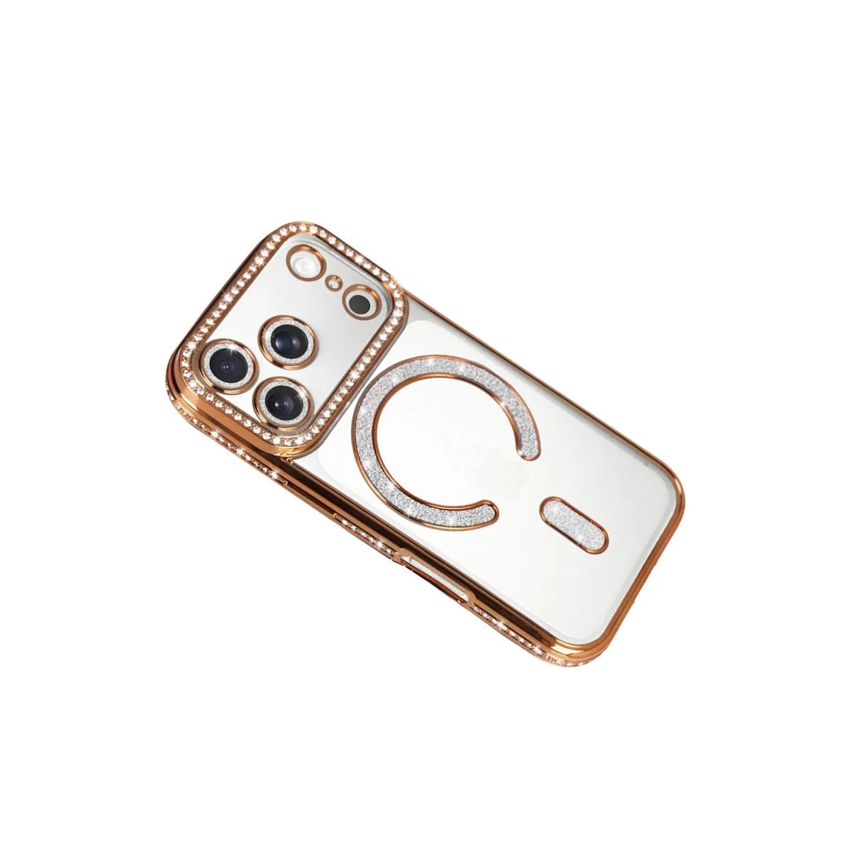 Apple İphone 17 Pro Max Joke Simli Magneticsafe Kılıf - Turuncu görsel 4