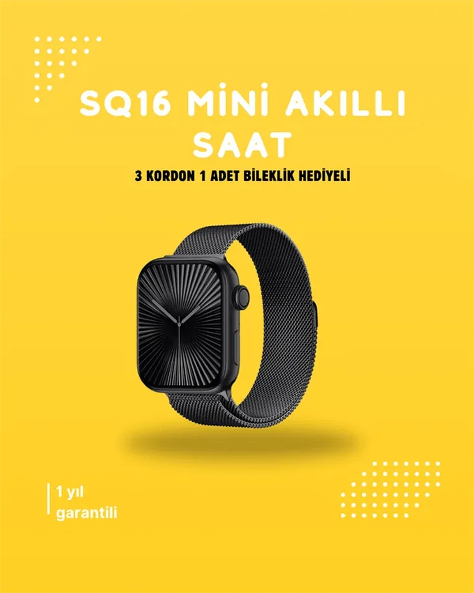 Akıllı Saat SQ-16 Mini Series 10 | Uni Tasarım, Sağlık ve Spor Takibi görsel 2
