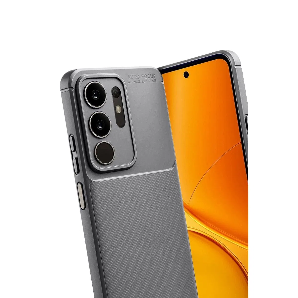 Vivo Y29 4g Auto Focus Karbon Kapak - Gri görsel 2