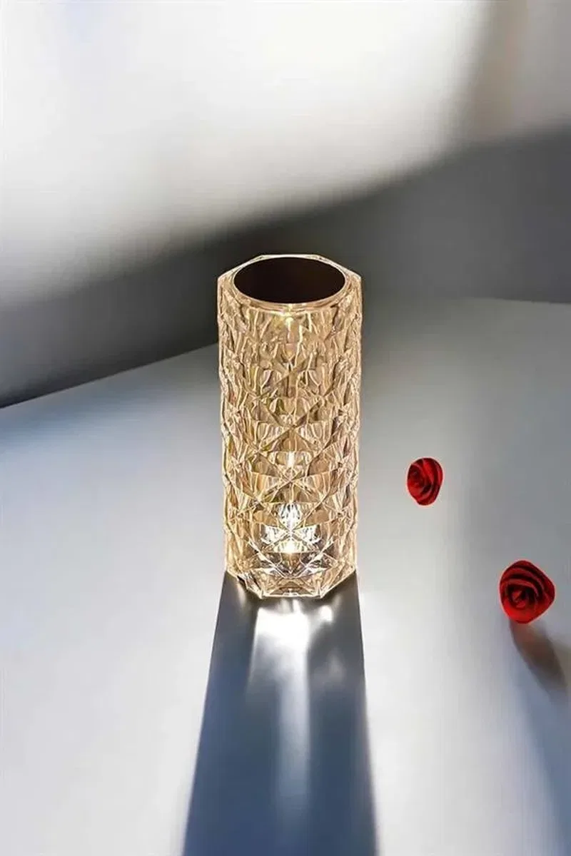 Kristal Dokunmatik Ve Kumandalı Masa Ve Gece lambası görsel 3
