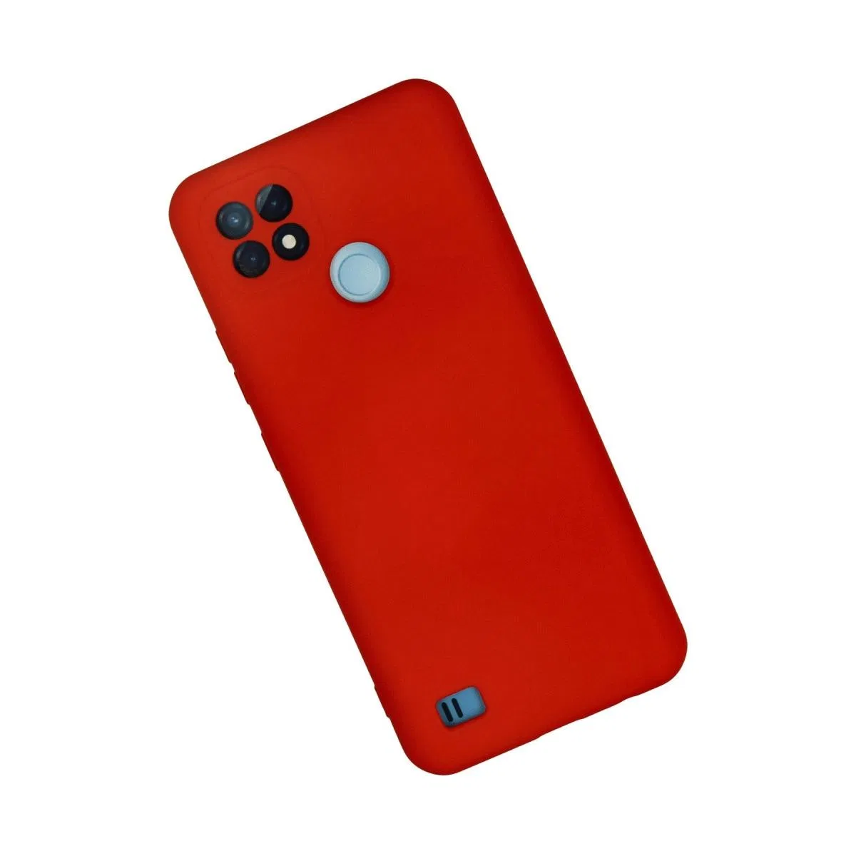 Realme C21 Kılıf Nano İçi Kadife Silikon - Kırmızı görsel 2