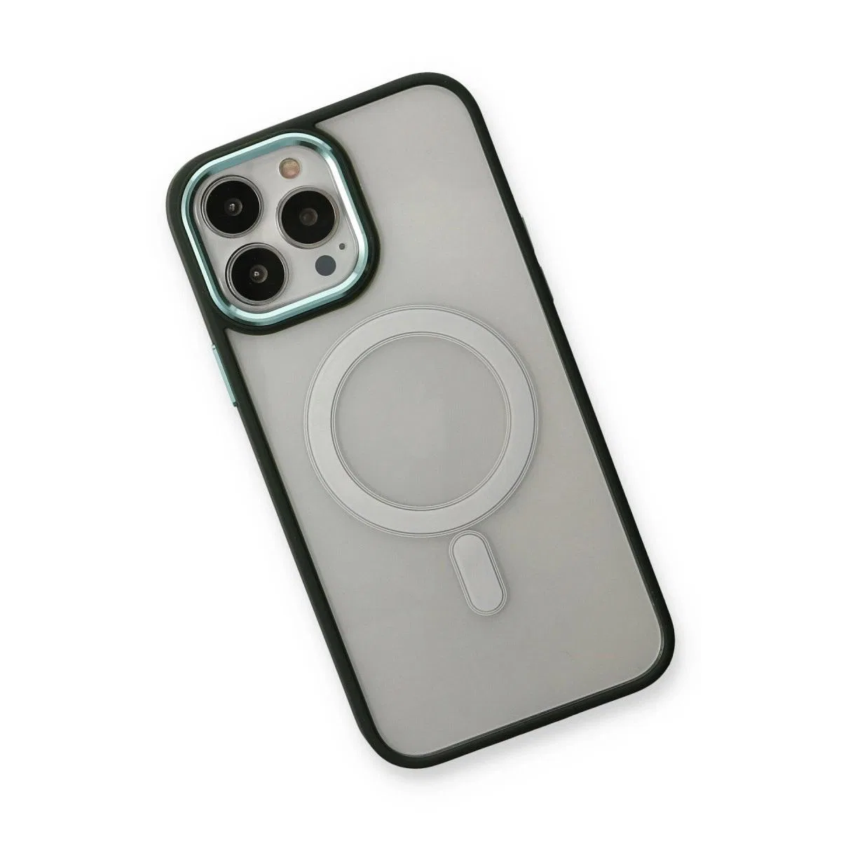 Apple İphone 14 Pro Kılıf Room Magneticsafe Silikon - Köknar Yeşili görsel 3