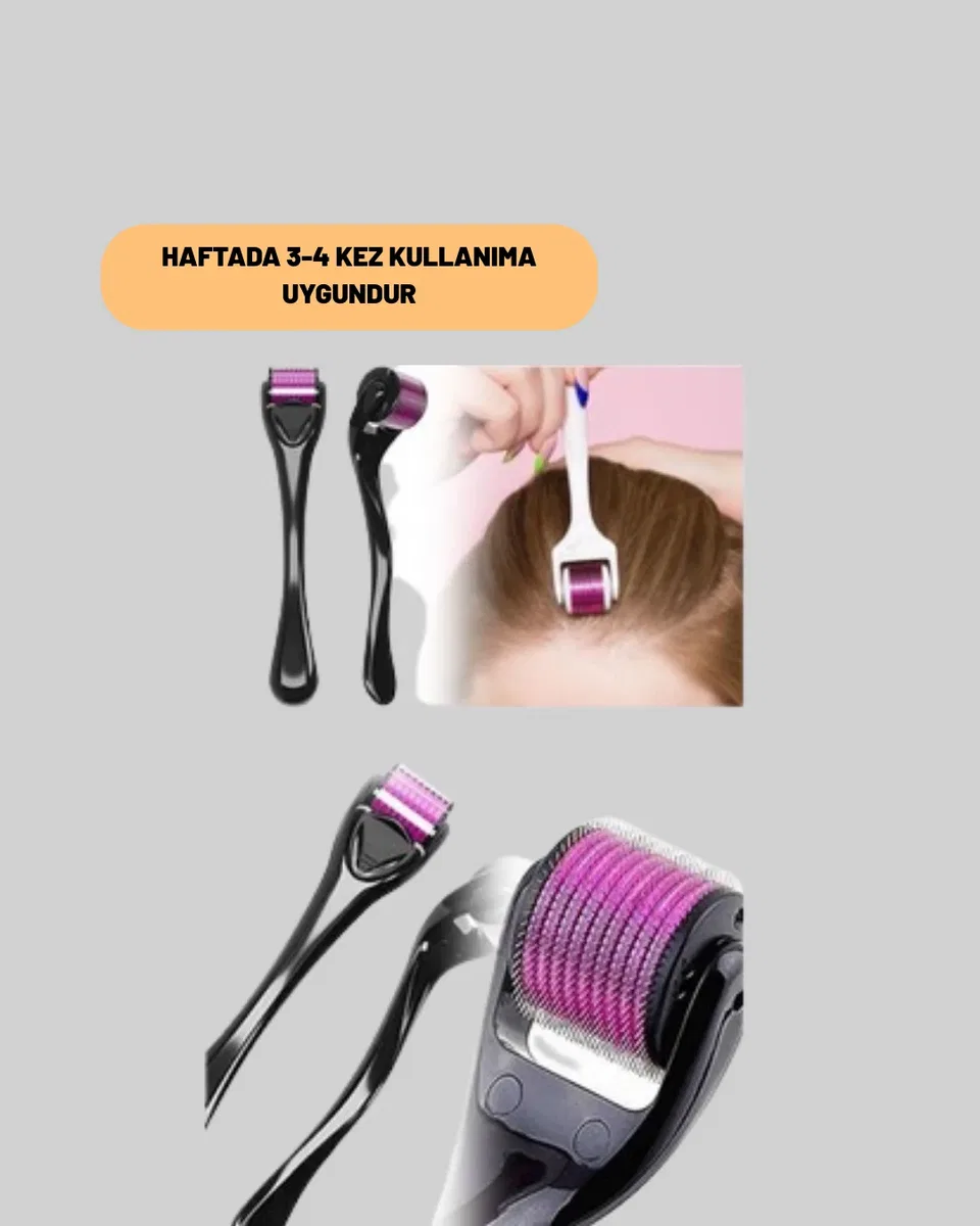 Titanyum İğneli Derma Roller – Evde Cilt Bakımı İçin Uygun görsel 3