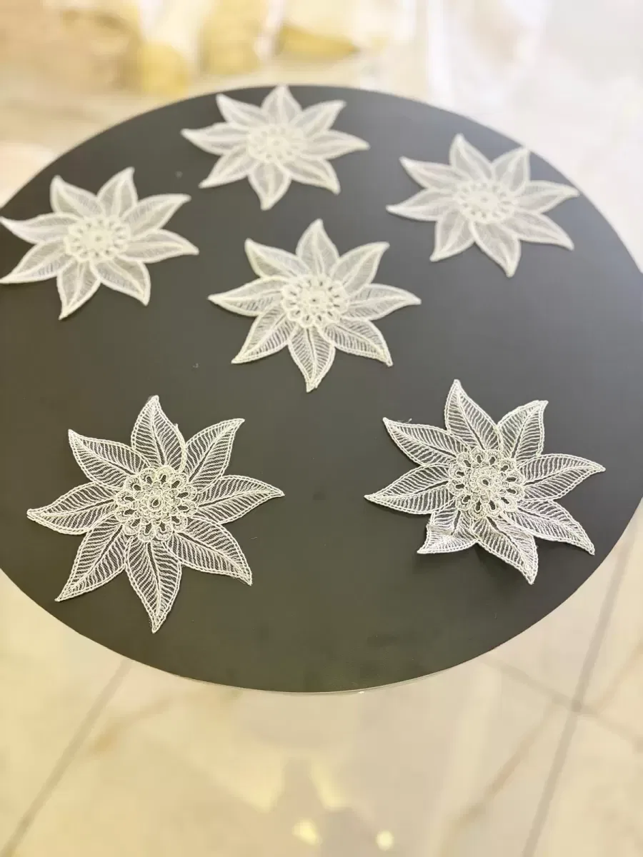 6'lı Dantel Kahve Sunumluğu 15x15 cm Asorti Desenli Fincan Altlığı Şık Sunum Seti görsel 3