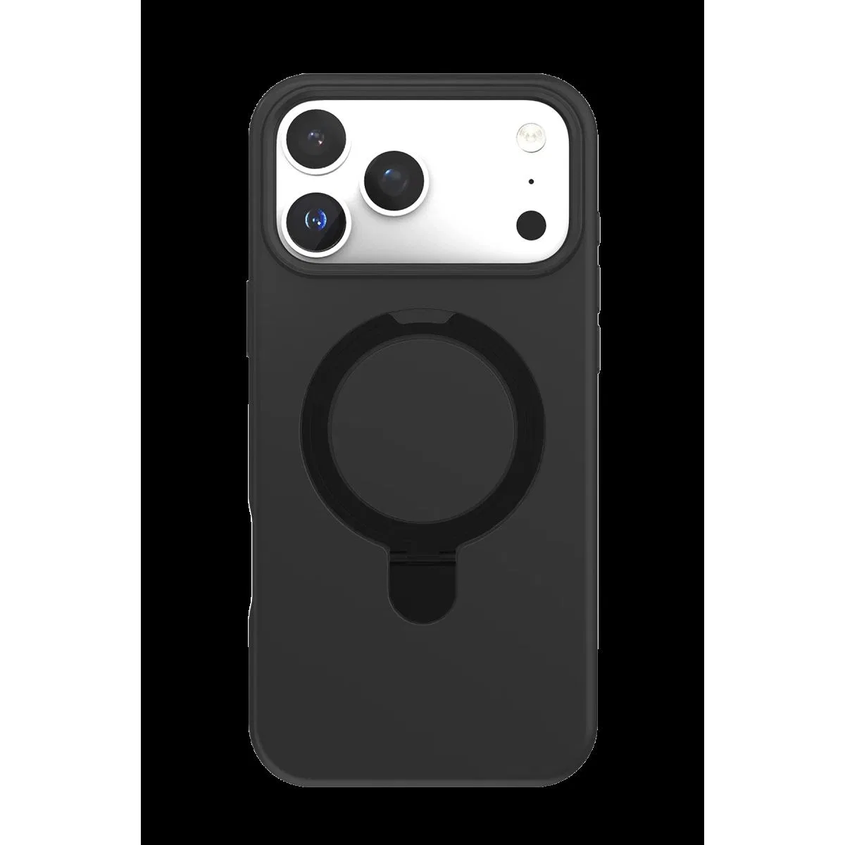 Newface Apple İphone 18 Pro Regal Magsafe Standlı Kapak - Siyah görsel 2