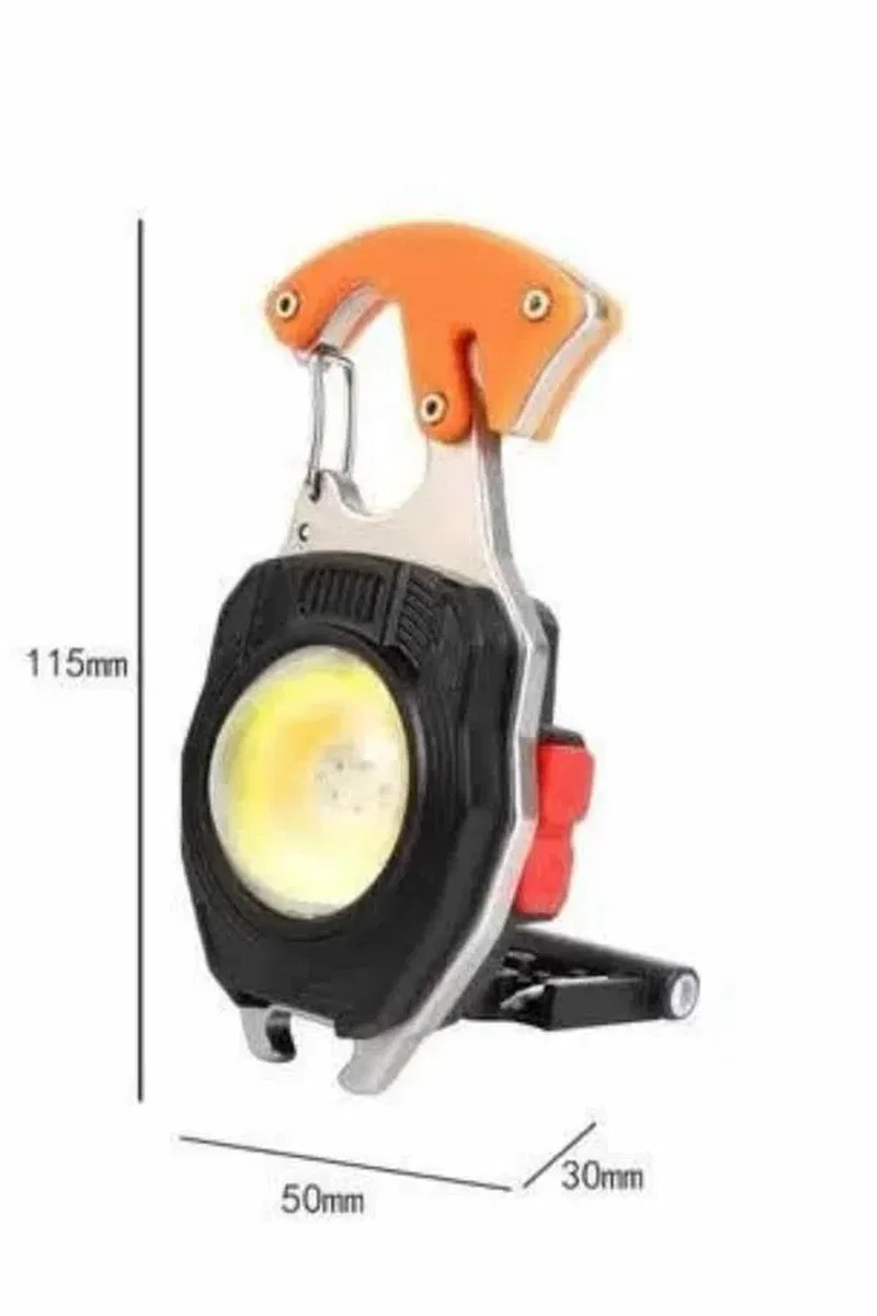 7 Modlu Mini Led Lamba Anahtarlık USB Şarjlı Kamp İçin Taşınabilir görsel 4
