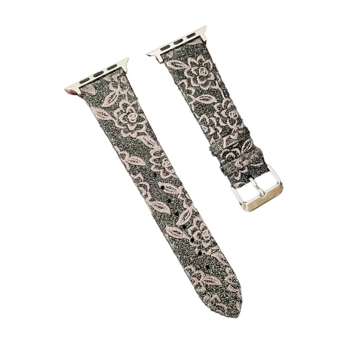 Apple Watch 42mm Creeper Desenli Kordon - Kahverengi