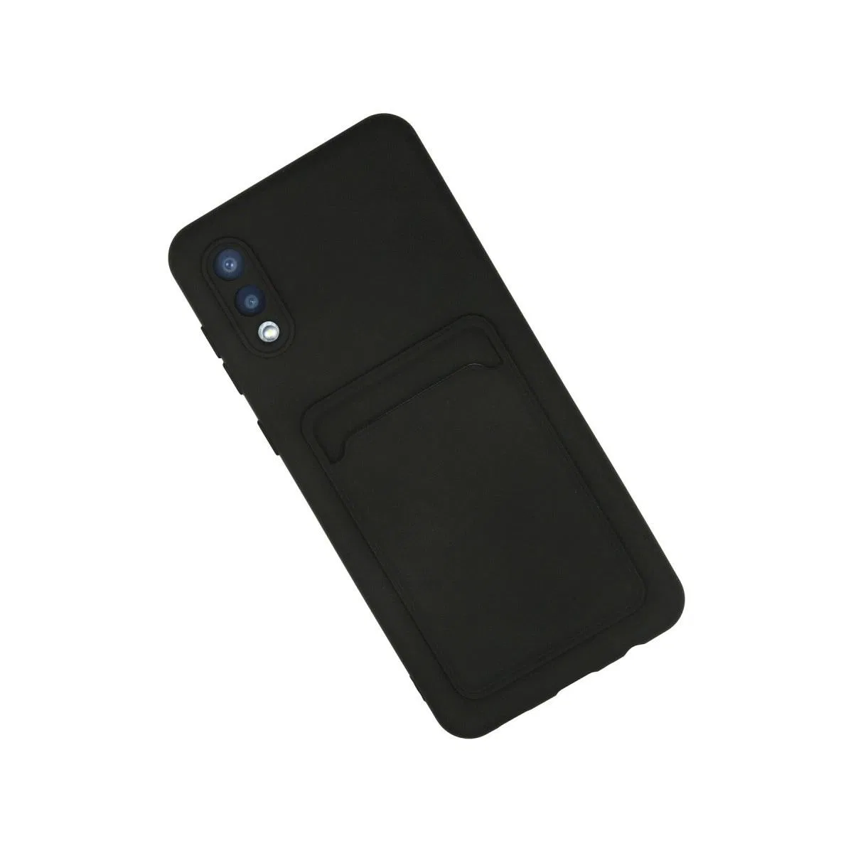Samsung Galaxy A02 Kılıf Kelvin Kartvizitli Silikon - Siyah görsel 2