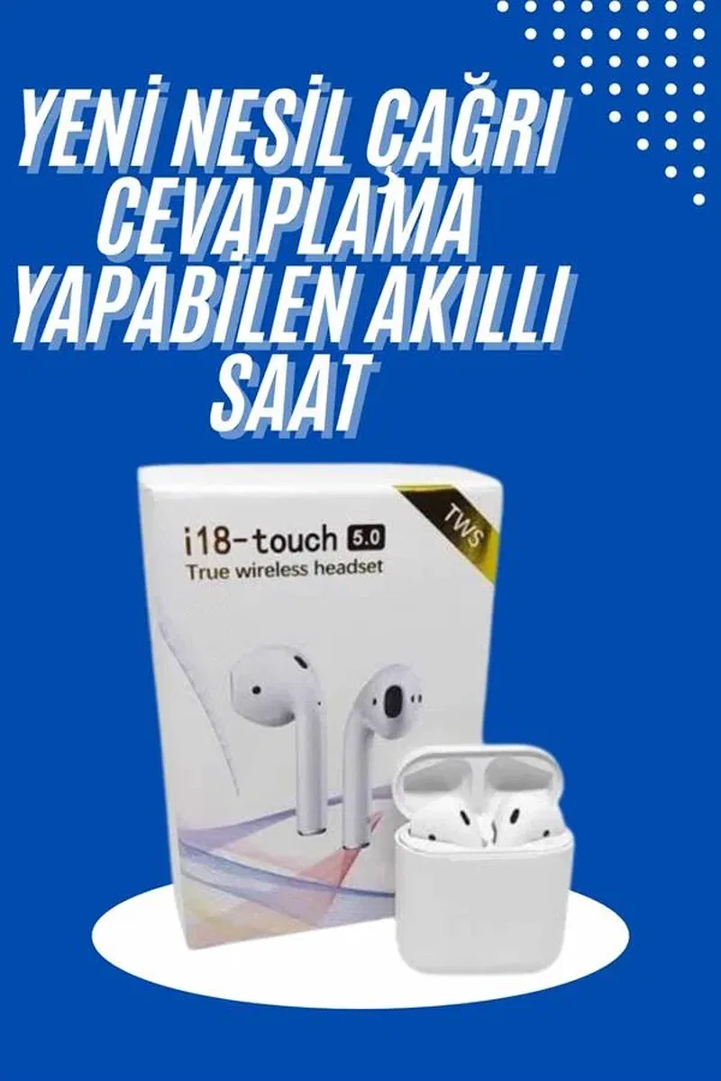 Yeni Nesil Çift Mikrofonlu Dokunmatik Kablosuz Bluetooth Kulaklık görsel 2