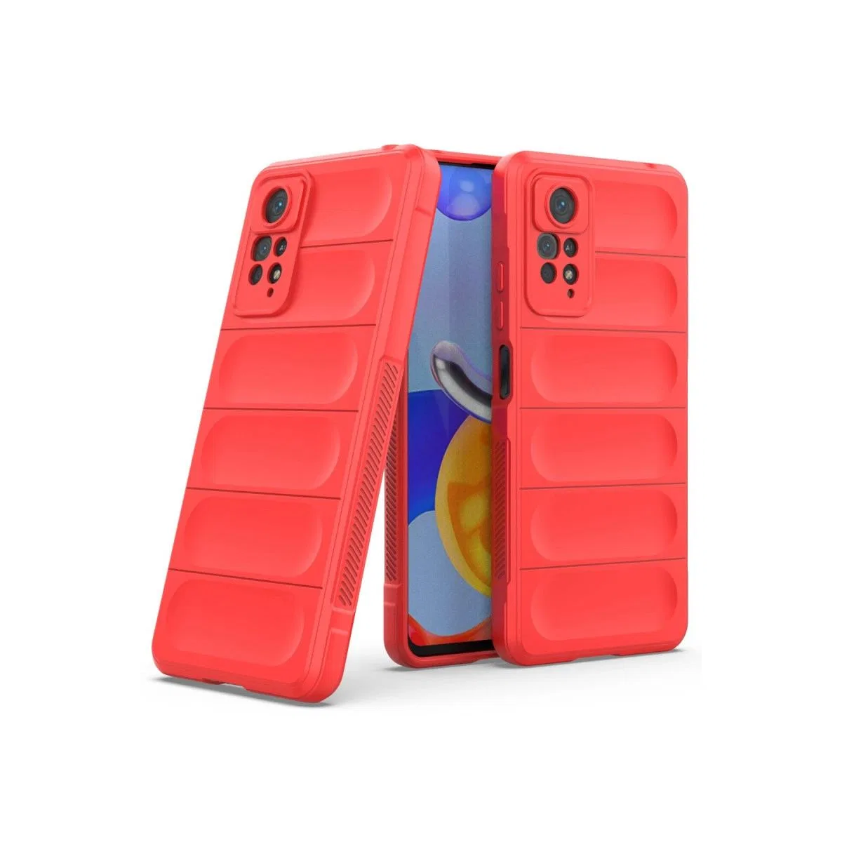 Xiaomi Redmi Note 11 Pro Kılıf Optimum Silikon - Kırmızı görsel 2