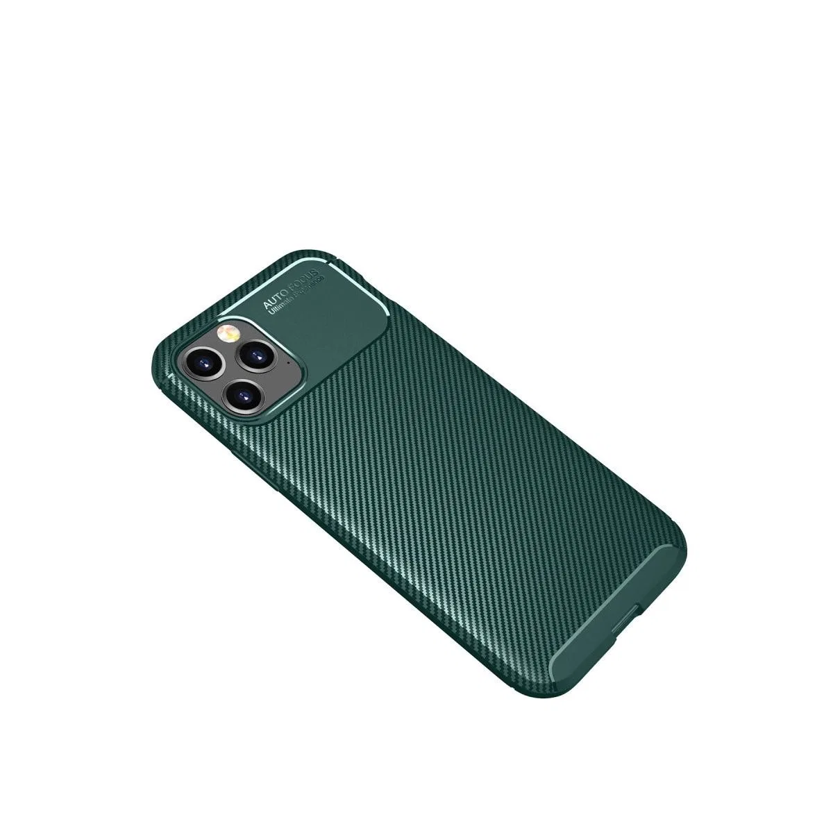 Apple İphone 11 Pro Kılıf Auto Focus Karbon Kapak - Yeşil görsel 2