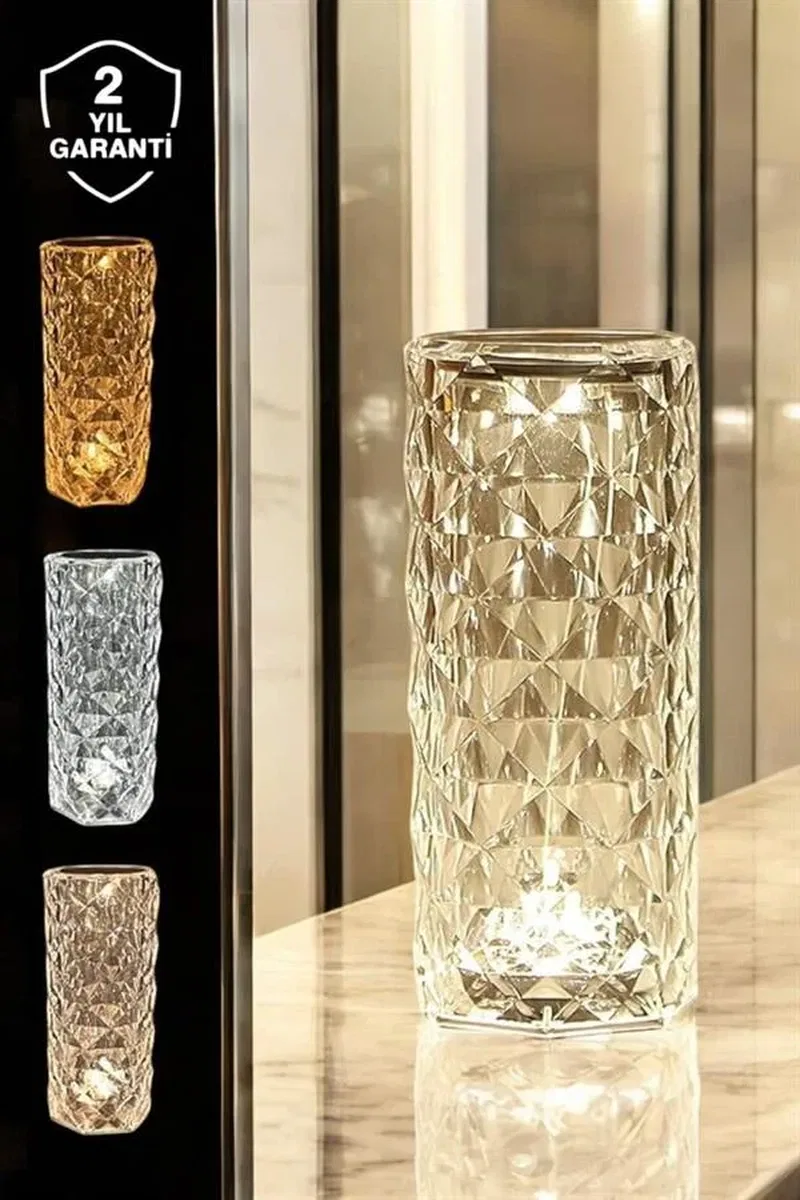 Dokunmatik Kristal Gece Lambası Hediyelik görsel 2