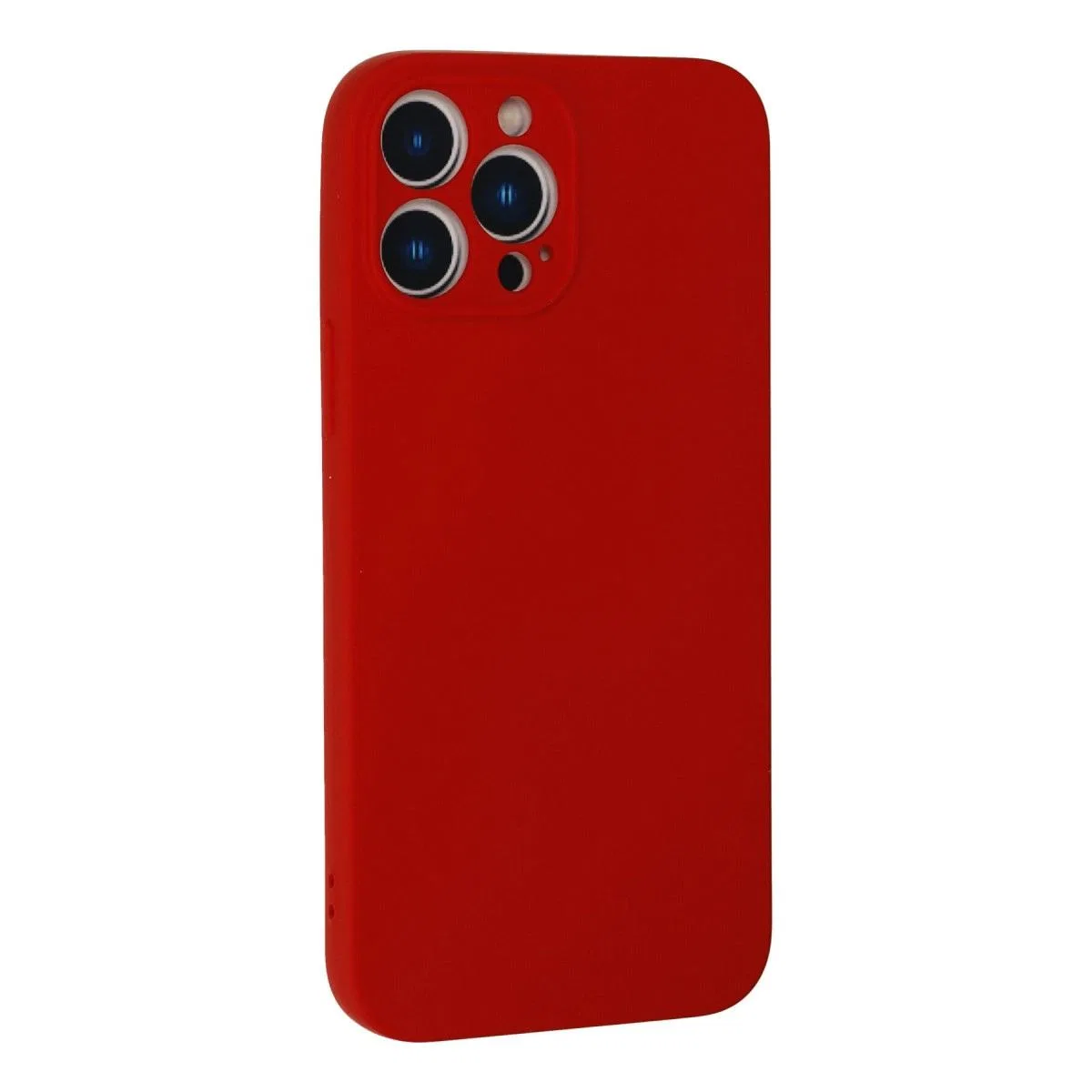 Apple İphone 13 Pro Max Kılıf Nano İçi Kadife Silikon - Kırmızı görsel 3