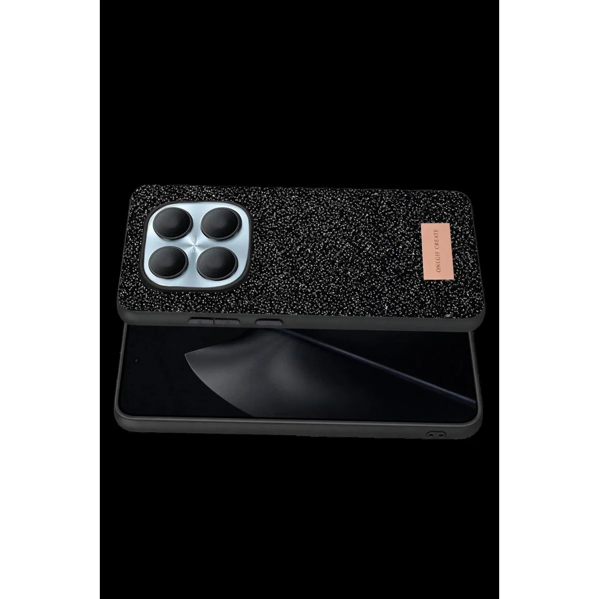 Onegif Xiaomi Redmi Note 15 4g Bright Simli Kapak - Siyah görsel 3