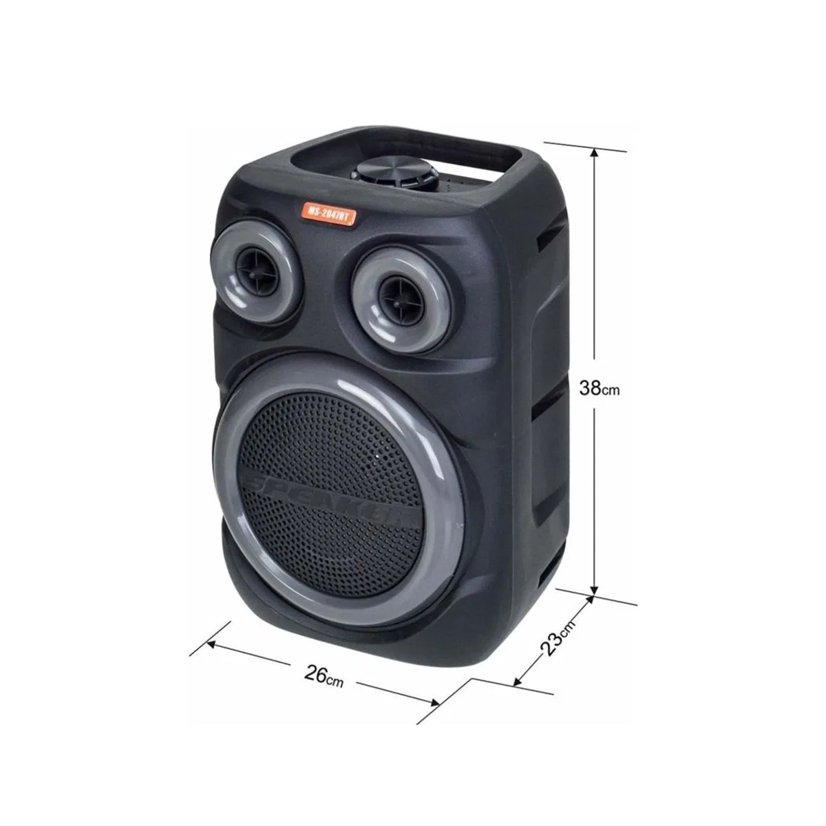 8'' Bluetooth Kablosuz LED Hoparlör (USB / DC 5V) görsel 3