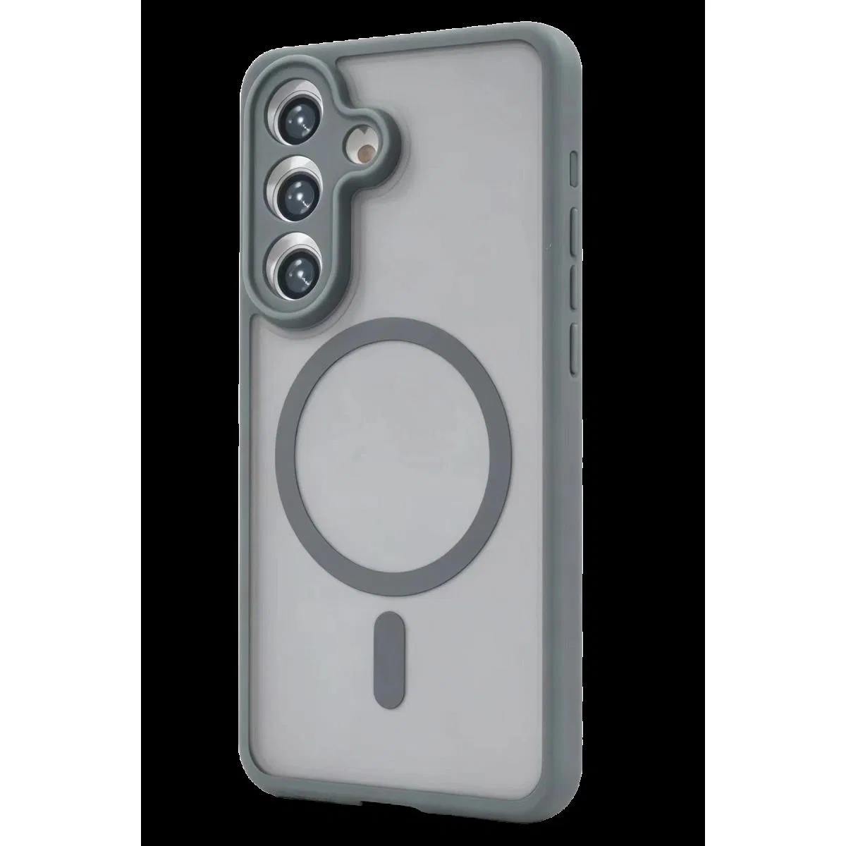 Samsung Galaxy A15 4g Loji Magsafe Kapak - Gri