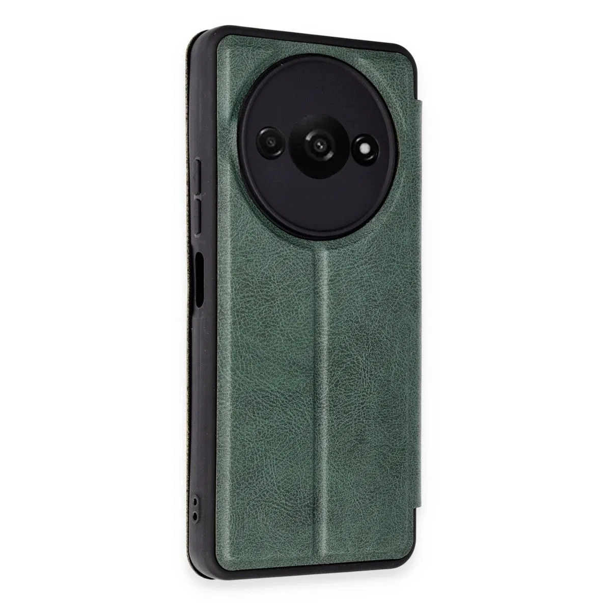 Xiaomi Redmi A3 4g Kılıf Flip Cover - Koyu Yeşil görsel 2