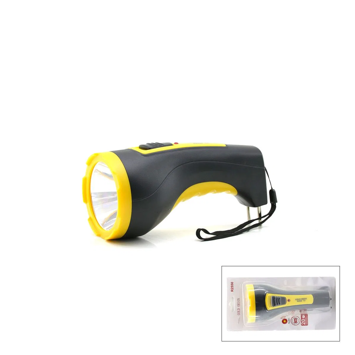 7W Tek LED Fiş Şarjlı Uzun Menzilli El Feneri görsel 2
