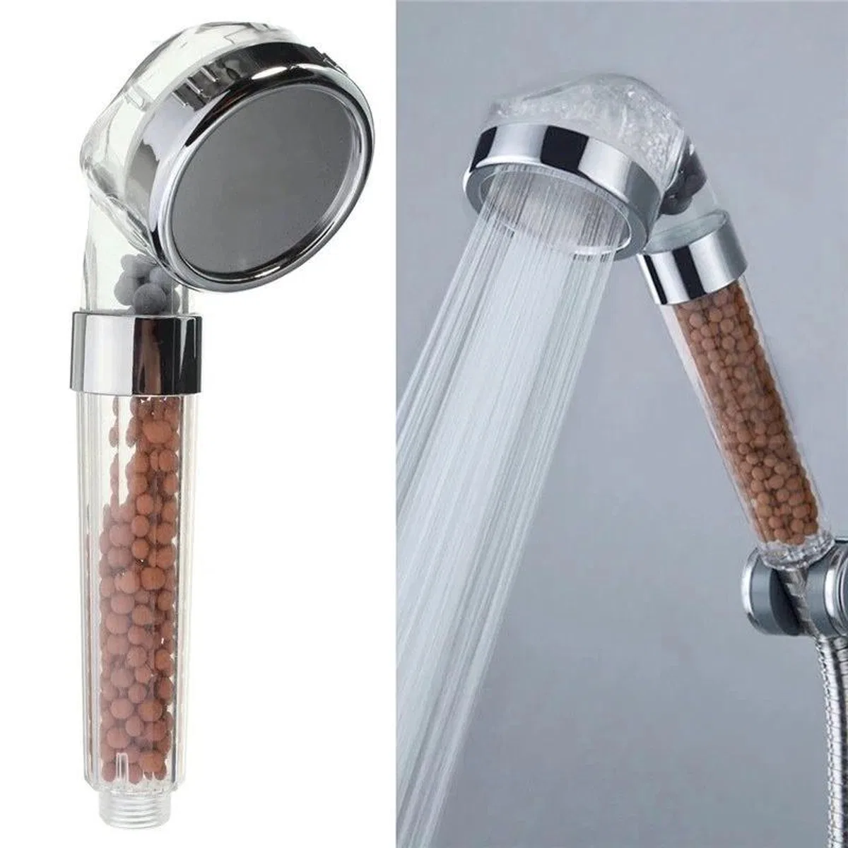 Su Arıtmalı Duş Başlığı Tasarruflu Boncuklu Banyo Duş Başlığı görsel 2