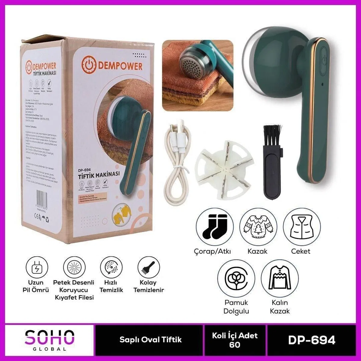 Saplı Oval Tiftik Makinesi görsel 2