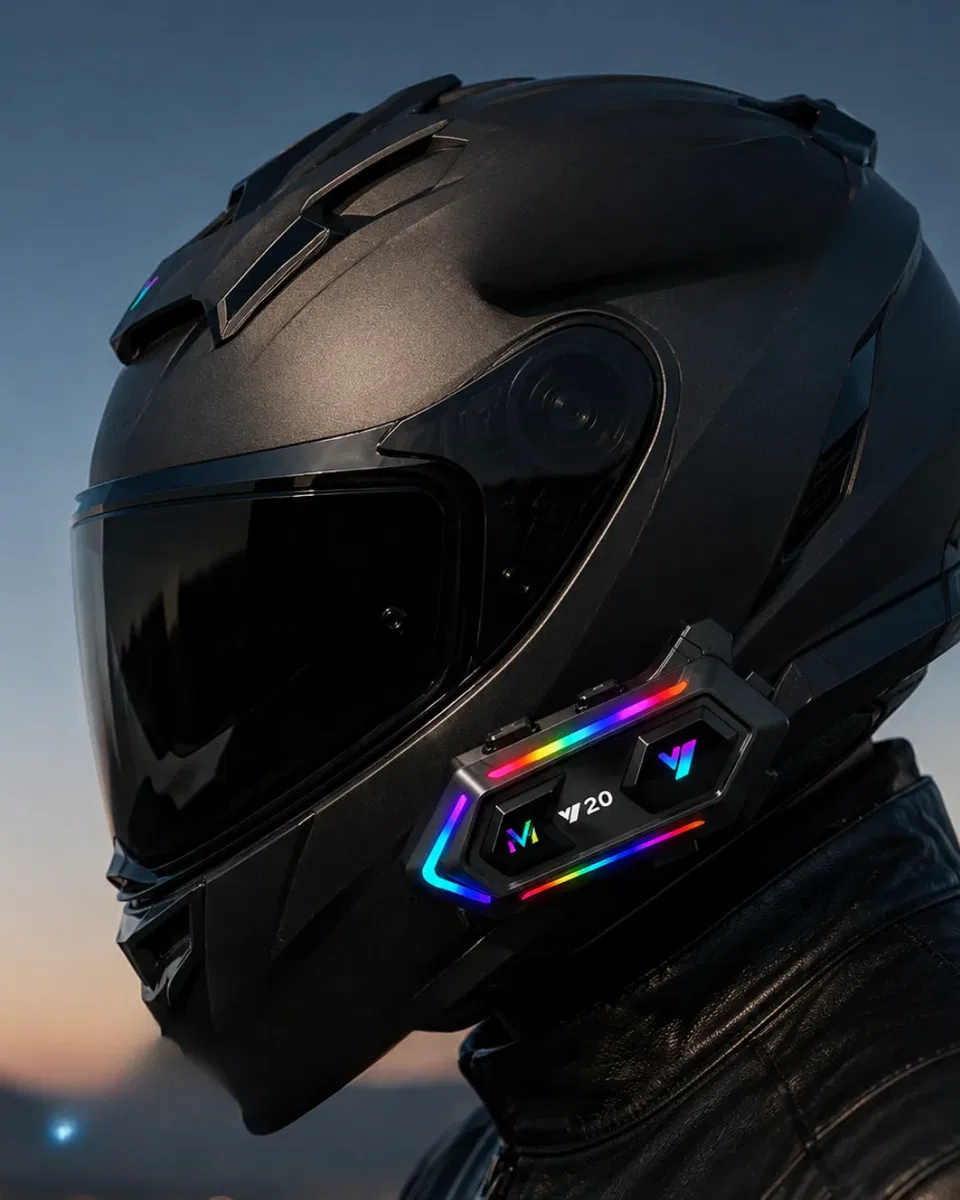 6. Bluetooth 5. 3 Kask İçi Intercom Kulaklık IPX6 Suya Dayanıklı Tasarım