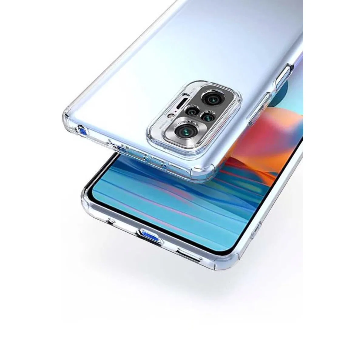 Xiaomi Redmi Note 10 5g Kılıf Lüx Şeffaf Silikon görsel 2