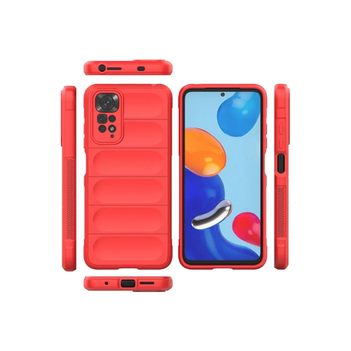 Xiaomi Redmi Note 11 Kılıf Optimum Silikon - Kırmızı görsel 3