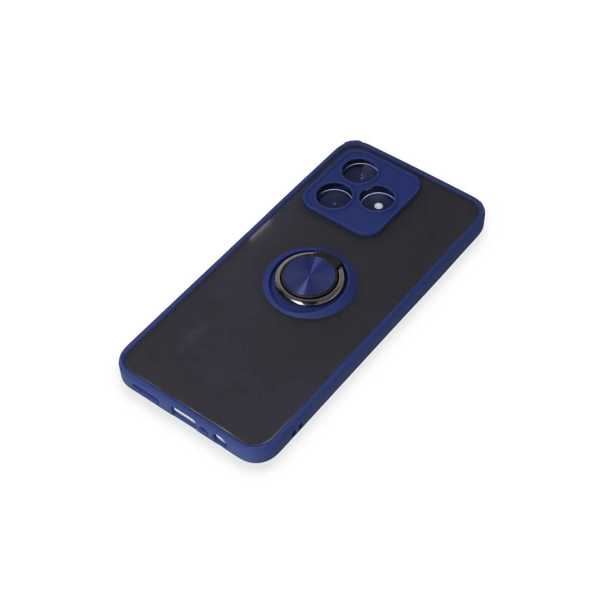 Realme C53 Kılıf Montreal Yüzüklü Silikon Kapak - Lacivert görsel 5