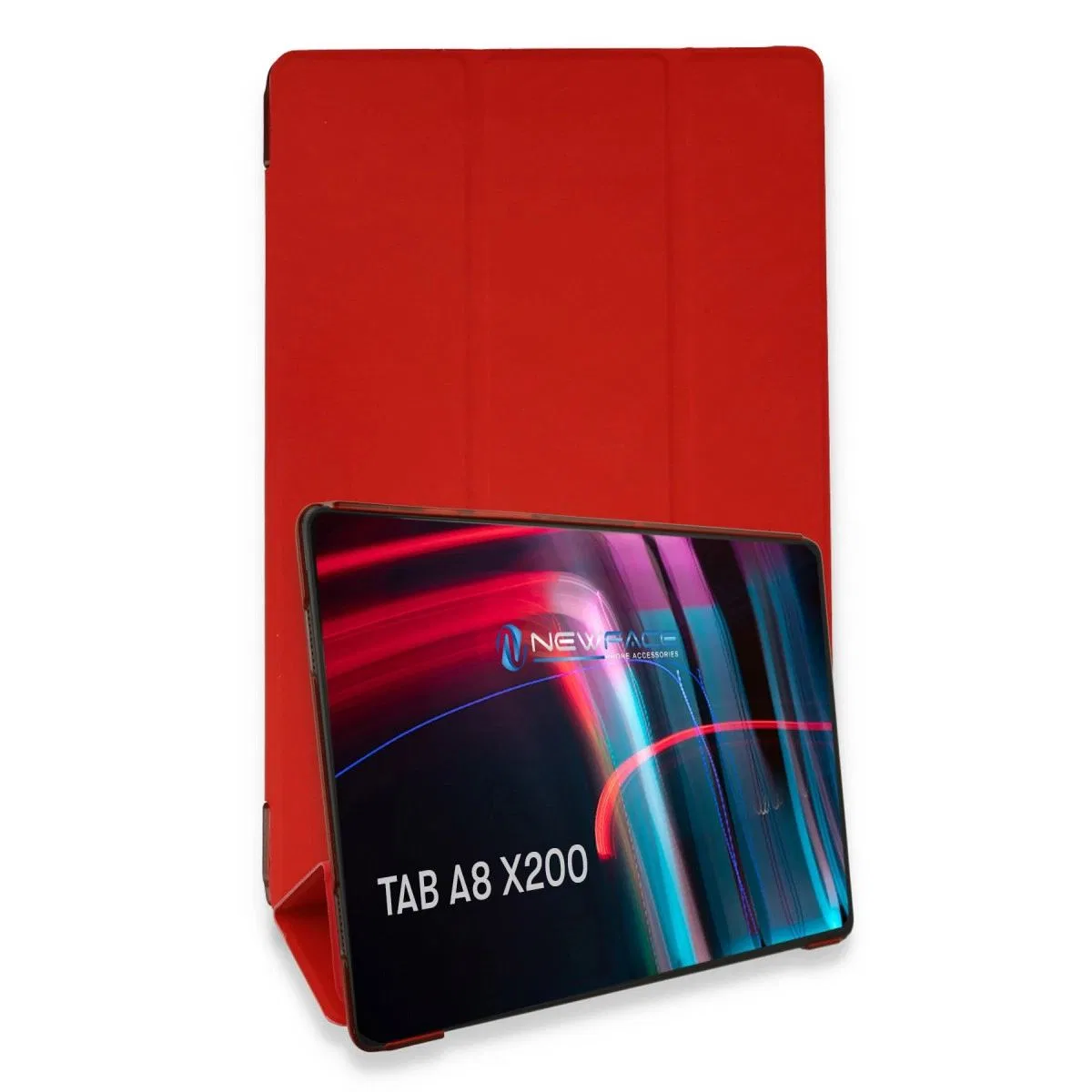 Samsung Galaxy X200 Tab A8 10. 5 Kılıf Tablet Smart Kılıf - Kırmızı