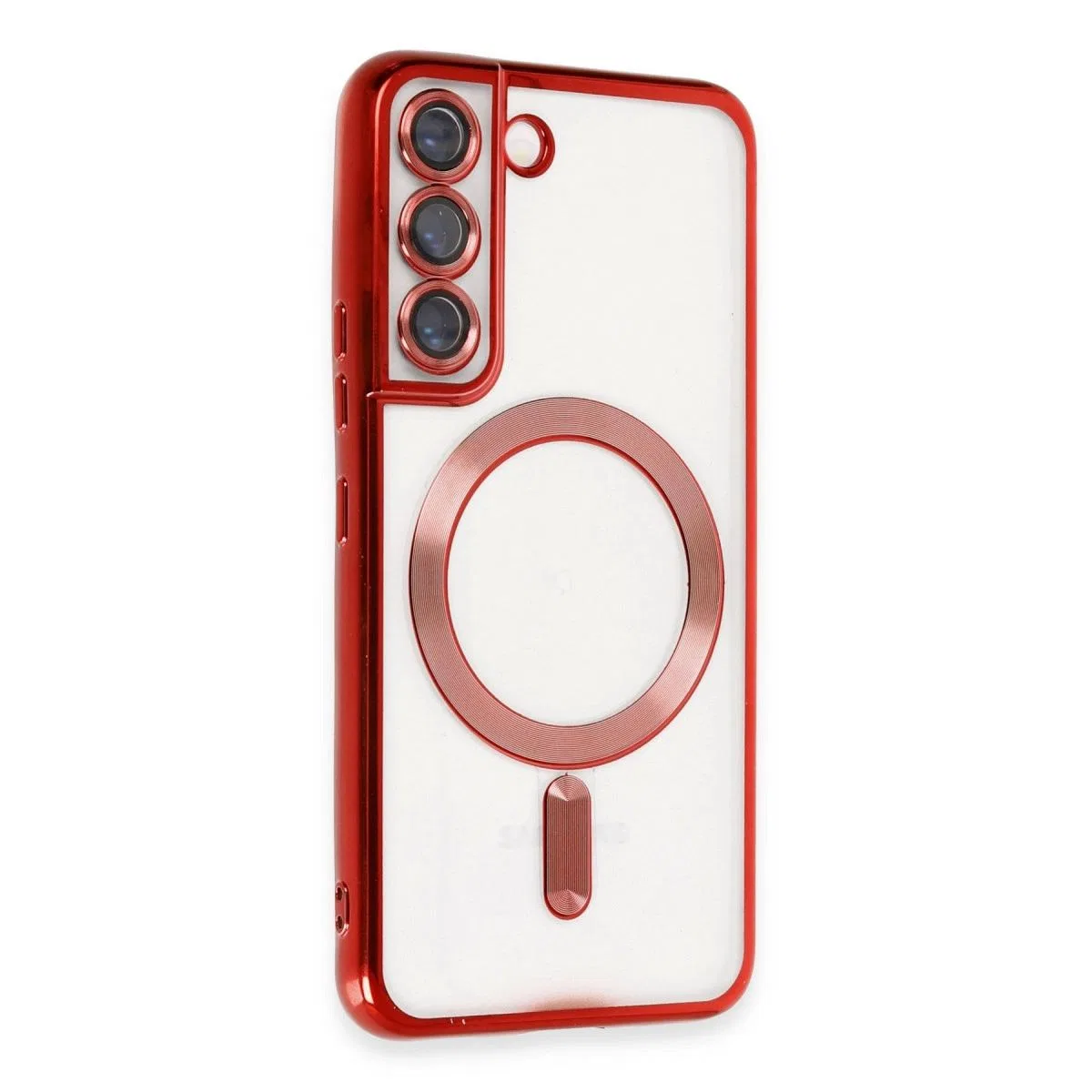 Samsung Galaxy S22 Kılıf Kross Magneticsafe Kapak - Kırmızı görsel 2