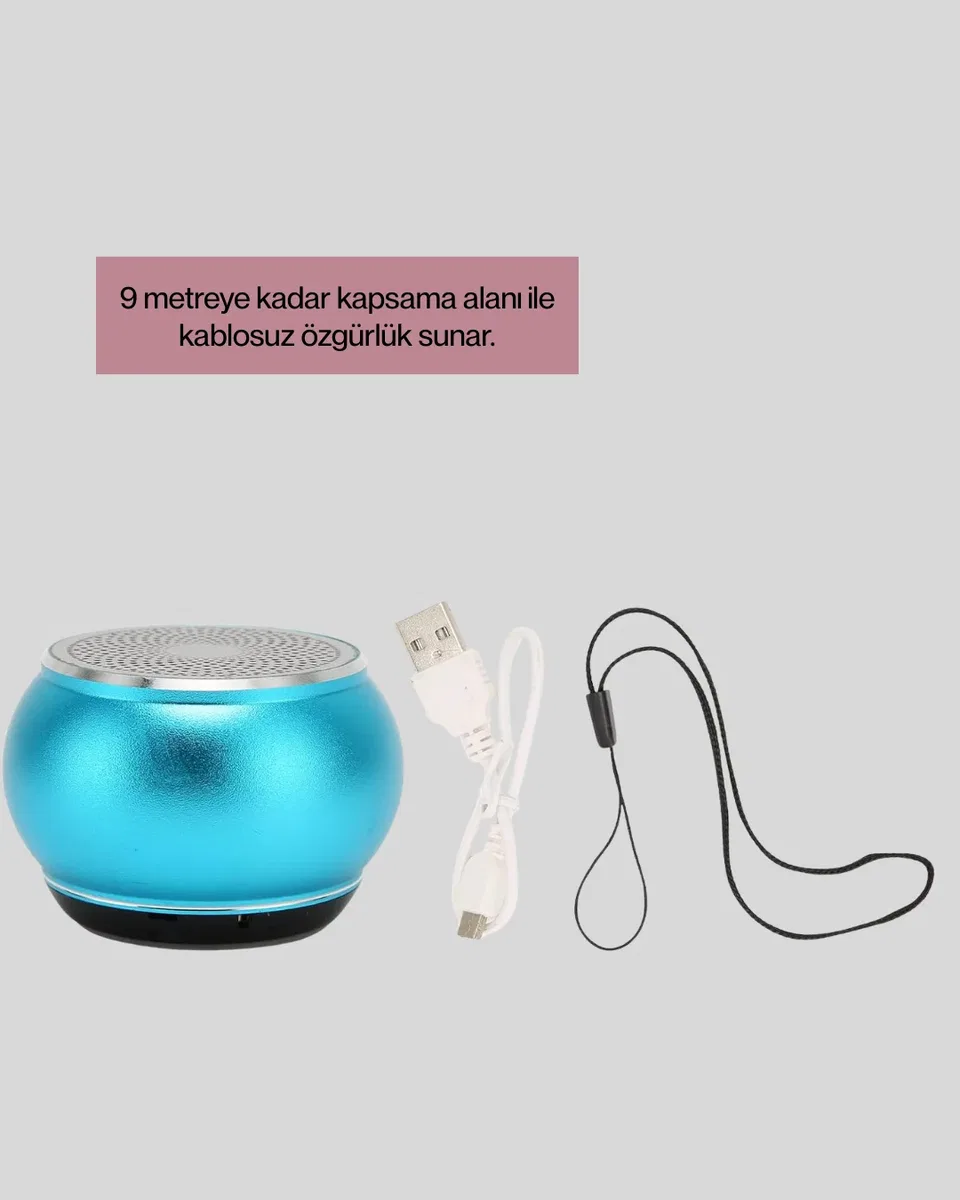 Kablosuz Bluetooth Hoparlör | 2-3 Saat Kesintisiz Müzik Keyfi Yeni Nesil görsel 3
