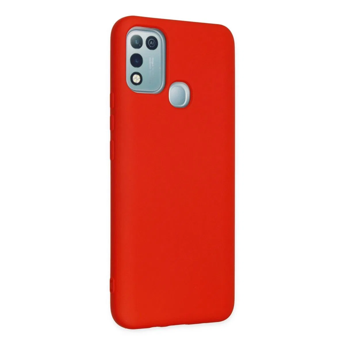 İnfinix Hot 10 Play Kılıf Nano İçi Kadife Silikon - Kırmızı görsel 2
