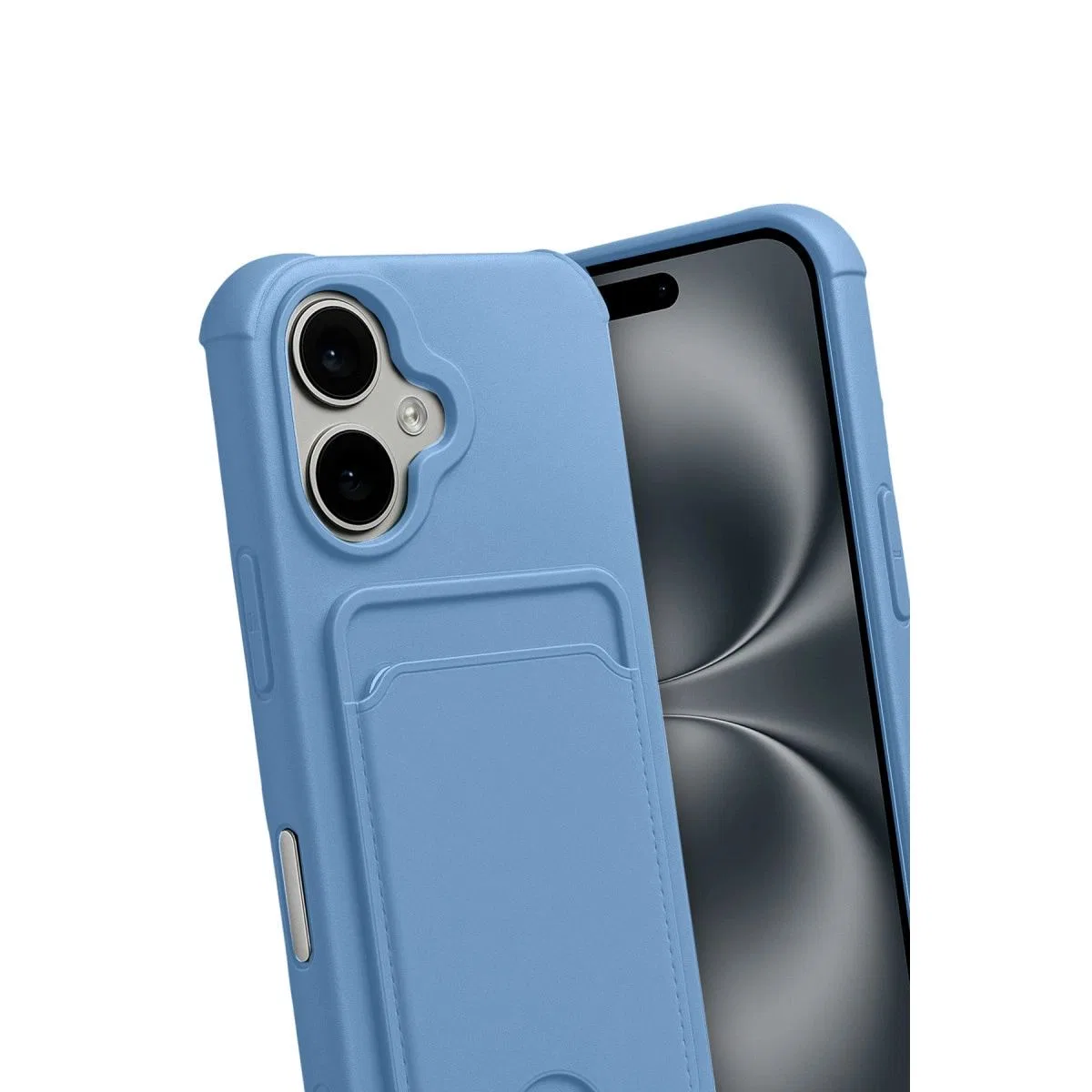 Apple İphone 17 Kelvin Kartvizitli Silikon - Mavi görsel 3