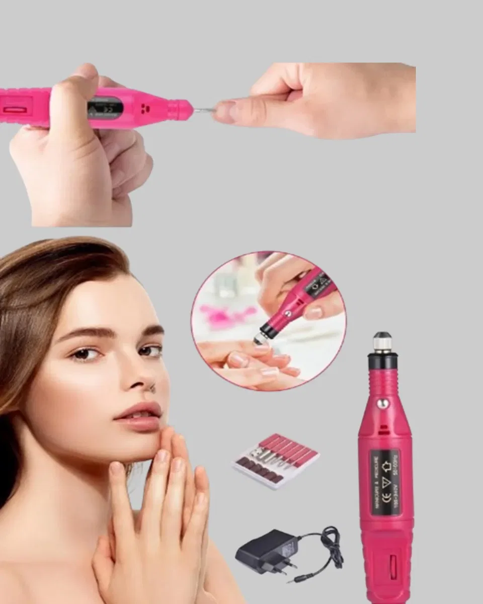 Profesyonel Tırnak Matkap Makinesi – USB Şarjlı, Ayarlanabilir Hız, Düşük Titreşimli ve Sessiz Çalışma görsel 4