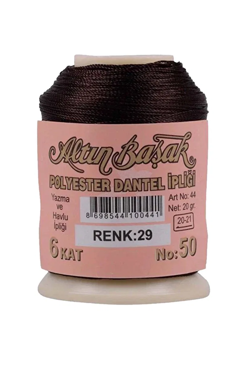 3 Adet Altınbaşak Oya ve Dantel İpi 20 gr - Royaleks - No: 029 görsel 3