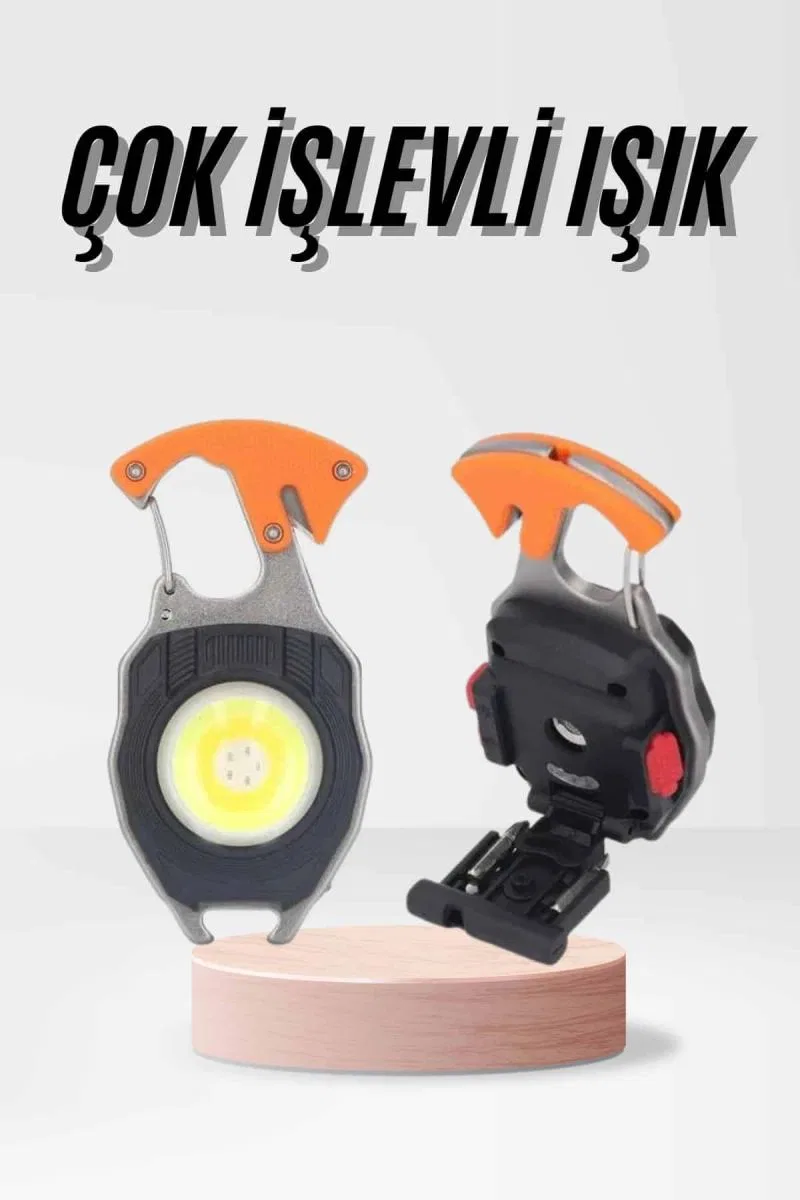 Çok İşlevli Acil Durum Işığı Usb Şarjlı Cep Feneri 7 Farklı Mod